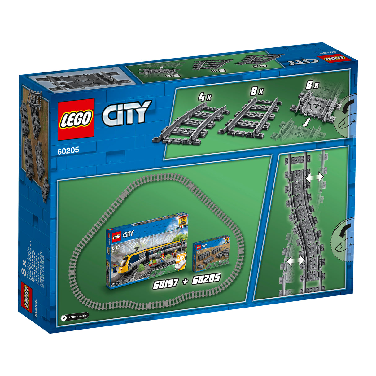 LEGO City Rööpad ja kurvid 60205L