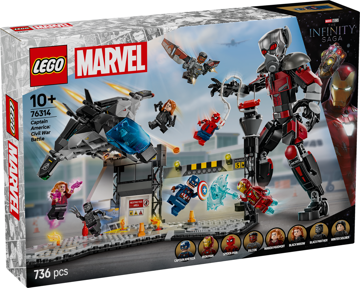 LEGO Super Heroes Kapten Ameerika: Civil War lahing 76314L