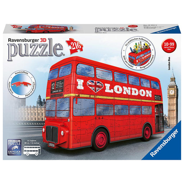 Ravensburger 3D pusle pliiatsitops 216 tk London buss  125340V