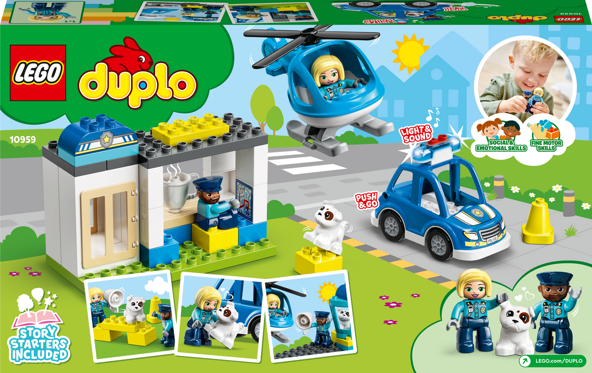 LEGO DUPLO Politseijaoskond ja -helikopter 10959L