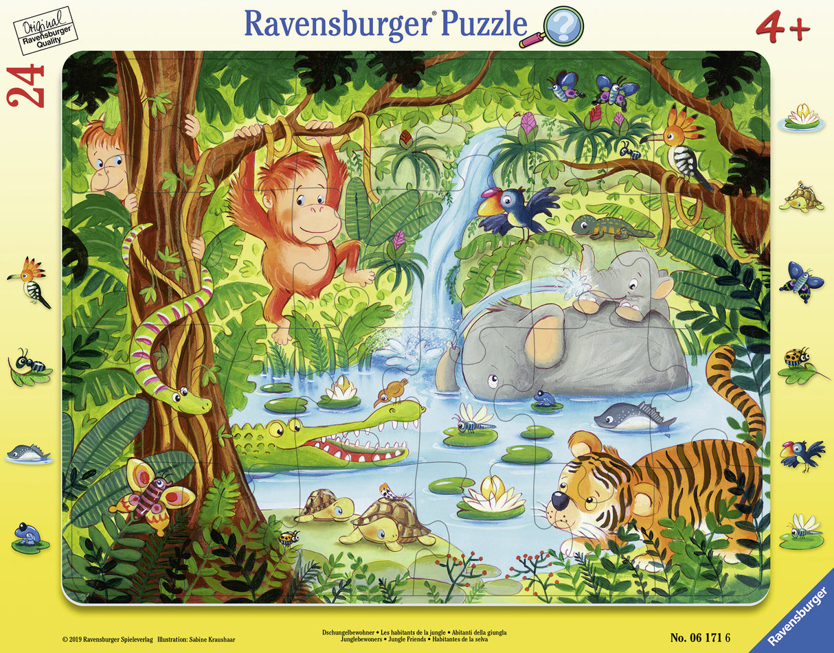 Ravensburger suur plaatpusle 24 tk Džunglielanikud 061716V