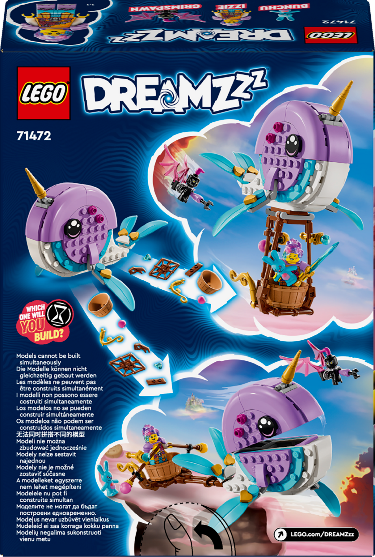 LEGO DREAMZzz Izzie Narvalikuumaõhupall 71472L