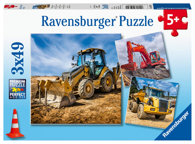 Ravensburger pusle 3x49 Ehitussõidukid 050321V