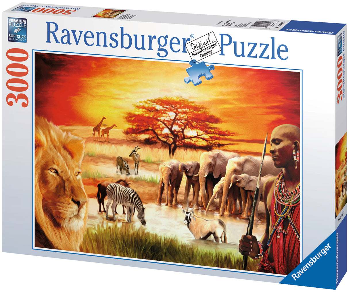 Ravensburger pusle 3000 tk Savanniloomad 170562V