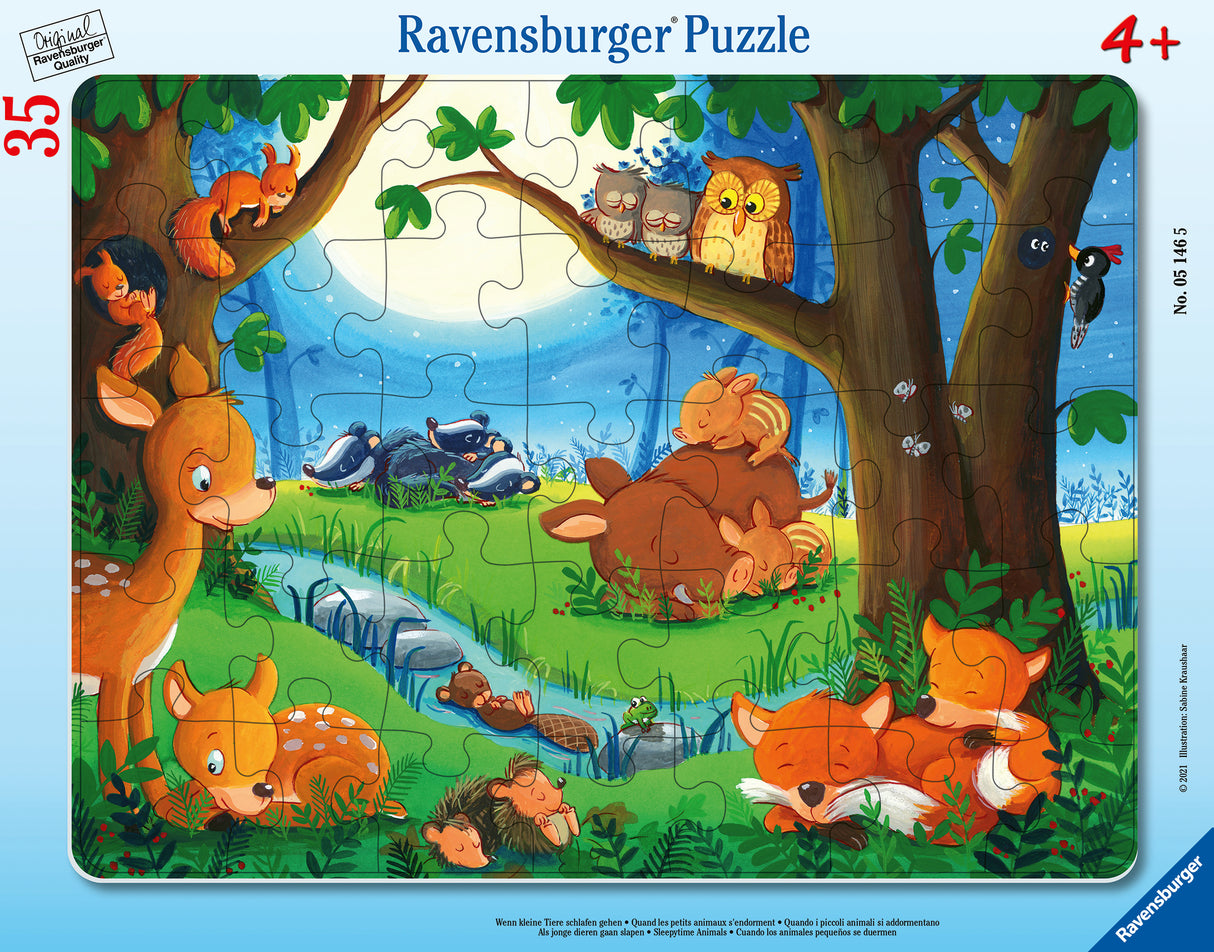 Ravensburger suur plaatpusle 35 tk Magavad loomad 051465V