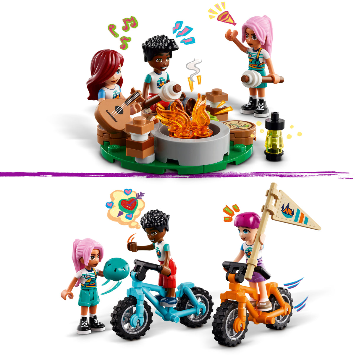 LEGO Friends Seikluslaagri mugavad majakesed 42624L