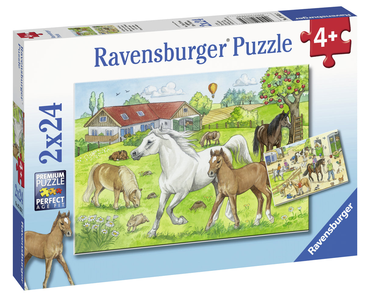 Ravensburger pusle 2x24 tk Hobused 078332V