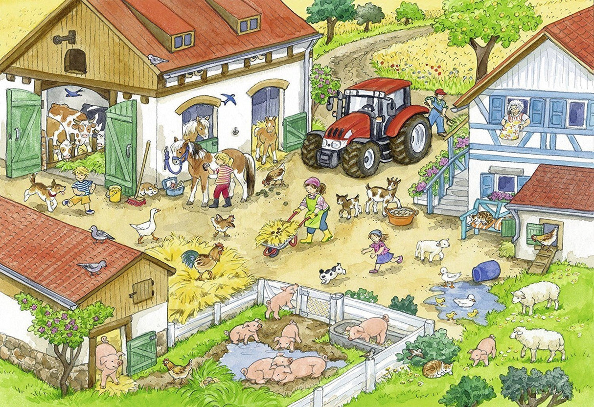 Ravensburger pusle 2x24 tk Päev farmis 091959V