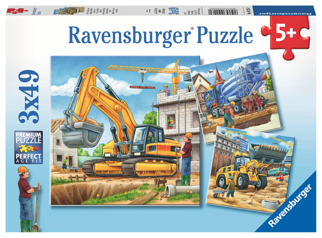 Ravensburger pusle 3x49 tk Suured töömasinad 092260V