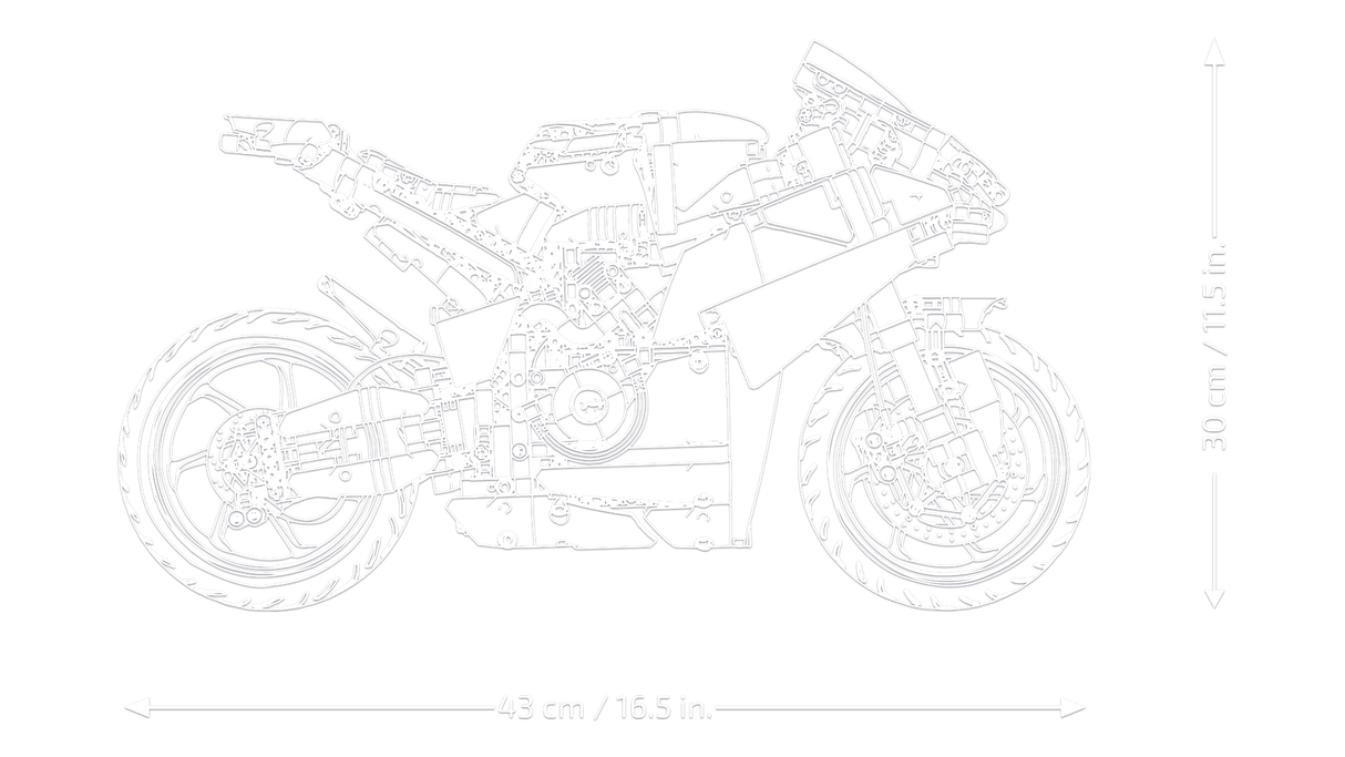 LEGO Technic Ducati Panigale V4 S mootorratas 42202L