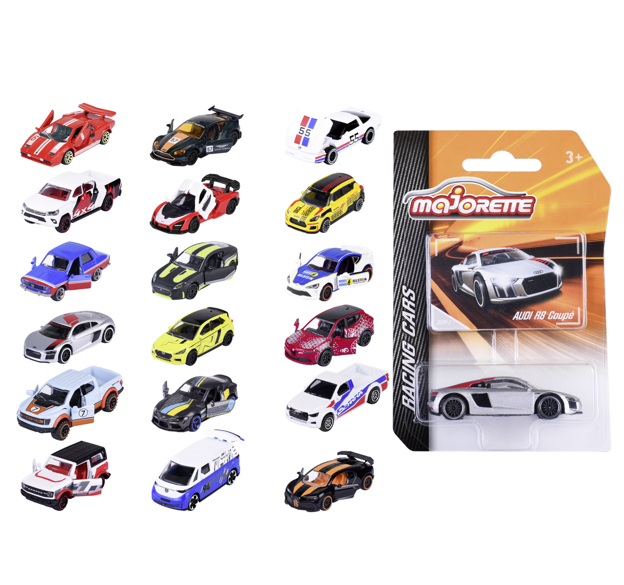 Majorette Racing cars mudelautod 212084009B