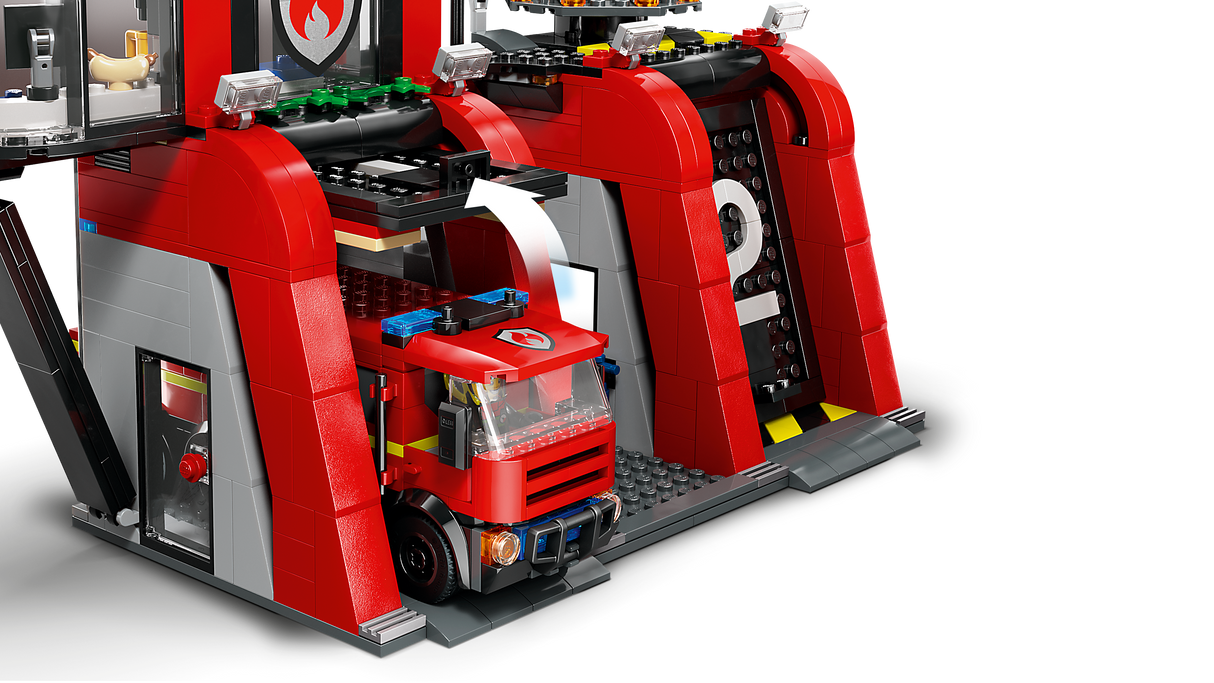 LEGO City Tuletõrjedepoo koos tuletõrjeautoga 60414L