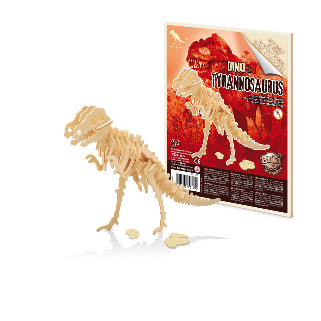 Buki 3D dinosaurused D6BI