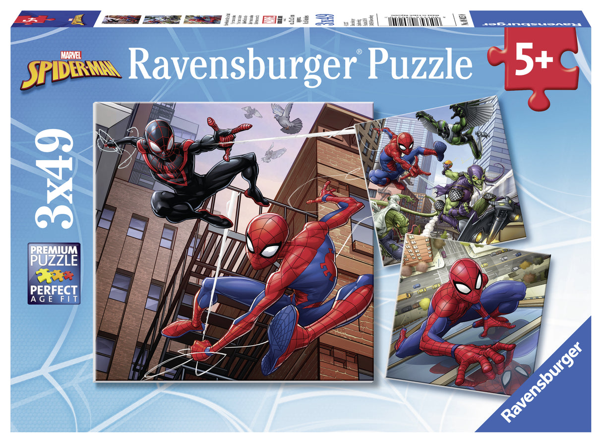 Ravensburger pusle 3x49 tk Spiderman 080250V