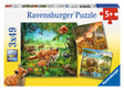 Ravensburger pusle 3x49 tk Maailmaloomad 093304V