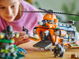 LEGO City Dzungliuurija helikopter ja baaslaager 60437L