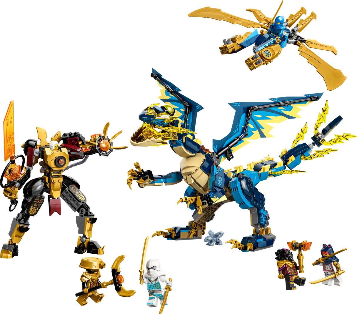 LEGO Ninjago Algjõudude draakon vs. Robotkeisrinna 71796L