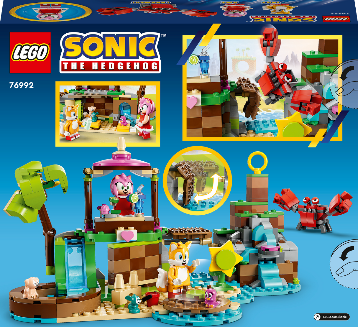 LEGO Sonic the Hedgehog Amy loomade päästmise saar 76992L