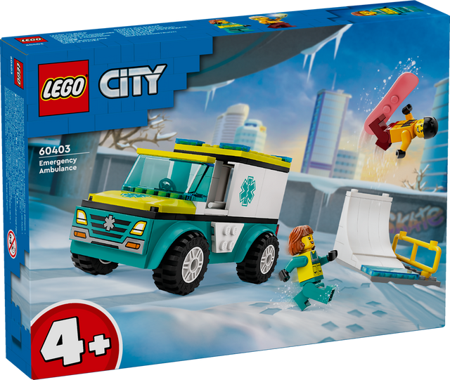 LEGO City Kiirabi ja lumelaudur 60403L