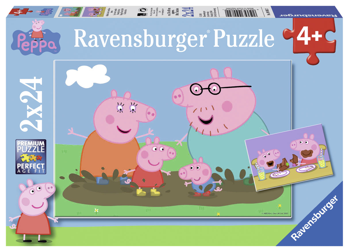 Ravensburger pusle 2x24 tk Põrsas Peppa koolis
 090822V