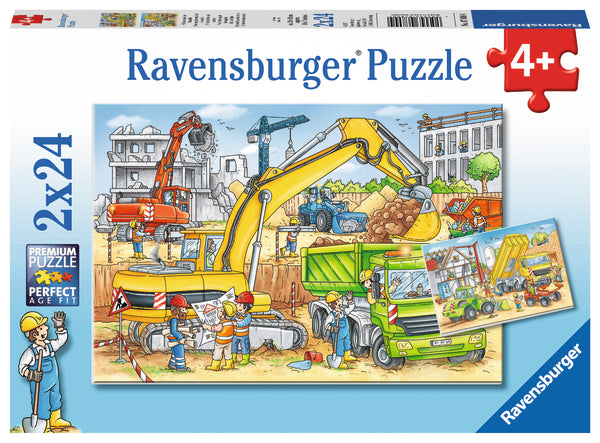 Ravensburger pusle 2x24 tk Ehitus 078004V