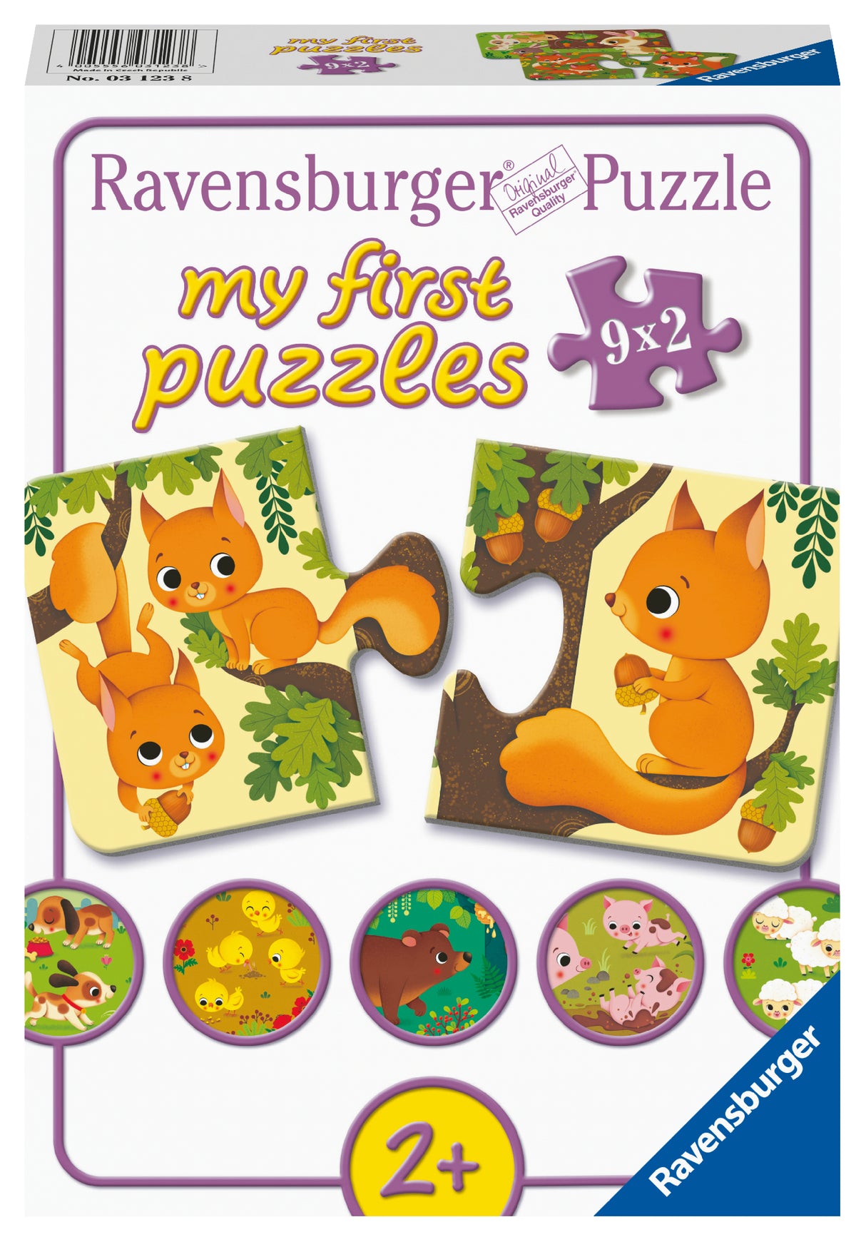 Ravensburger minu esimene pusle 9x2 tk Loomad 031238V