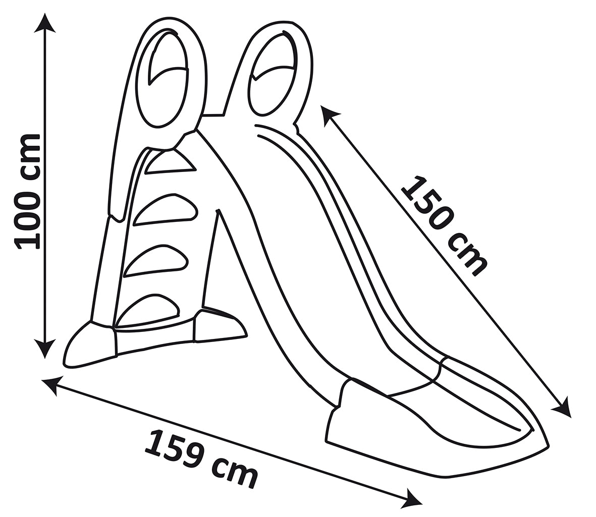 Smoby keskmine liumägi 150 cm 310262S