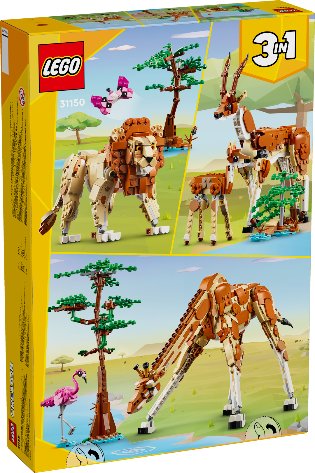 LEGO Creator Metsikud safariloomad 31150L