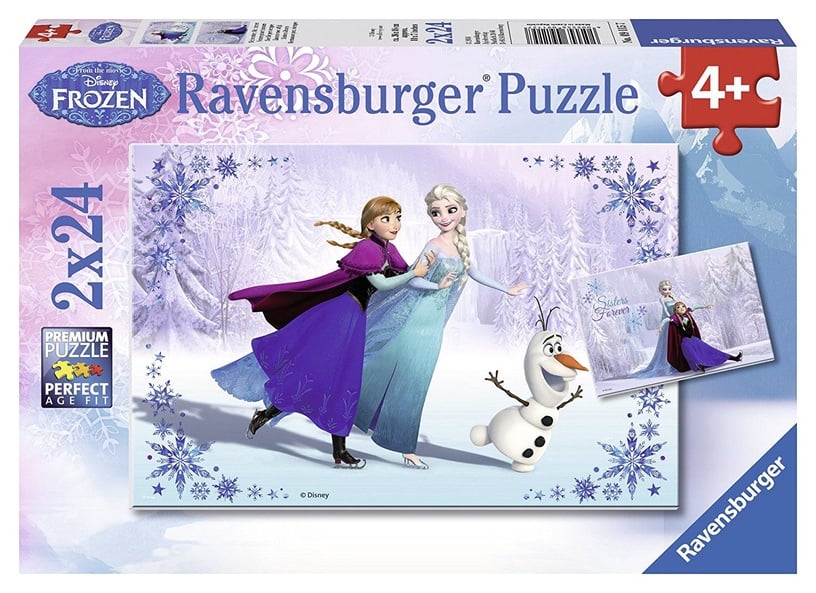 Ravensburger pusle 2x24 tk Lumekuninganna / Frozen - Talve seiklus
 091157V