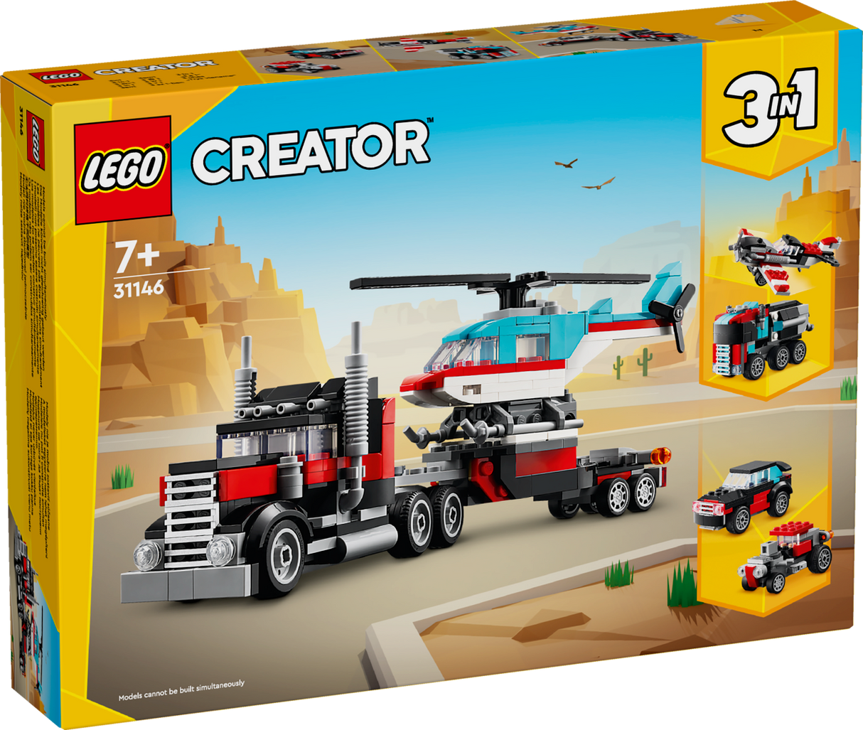 LEGO Creator Treilerauto koos helikopteriga 31146L