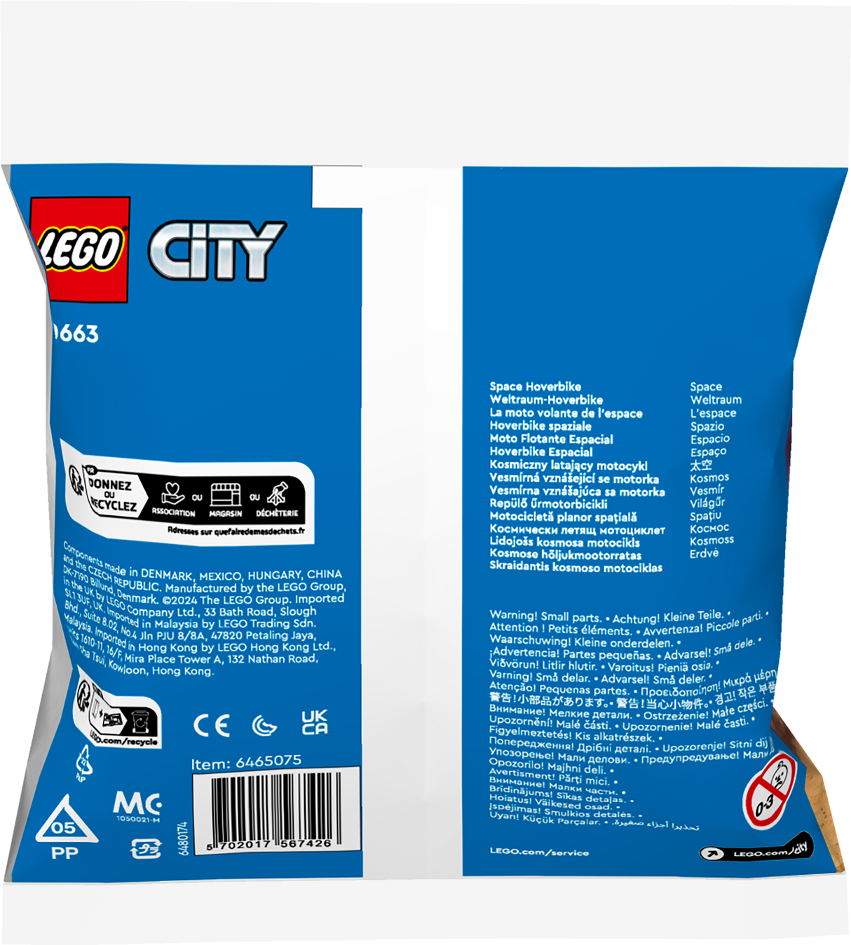 LEGO City Kosmose hõljukmootorratas 30663L