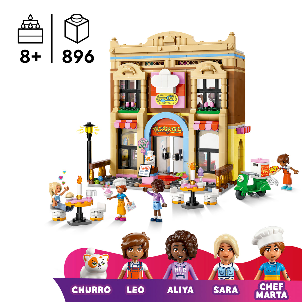 LEGO Friends Restoran ja kokakool 42655L