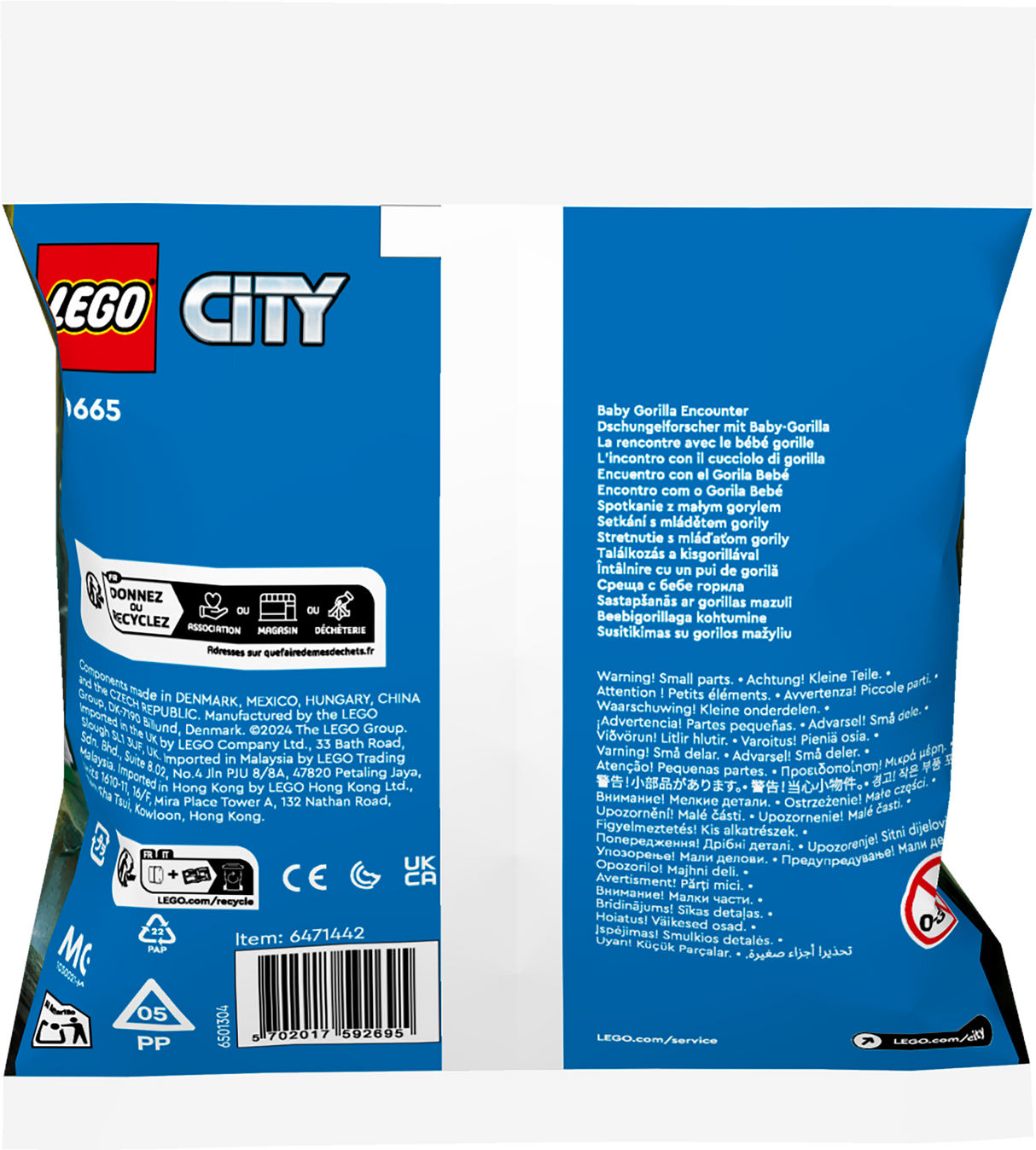 LEGO City Beebigorillaga kohtumine 30665L