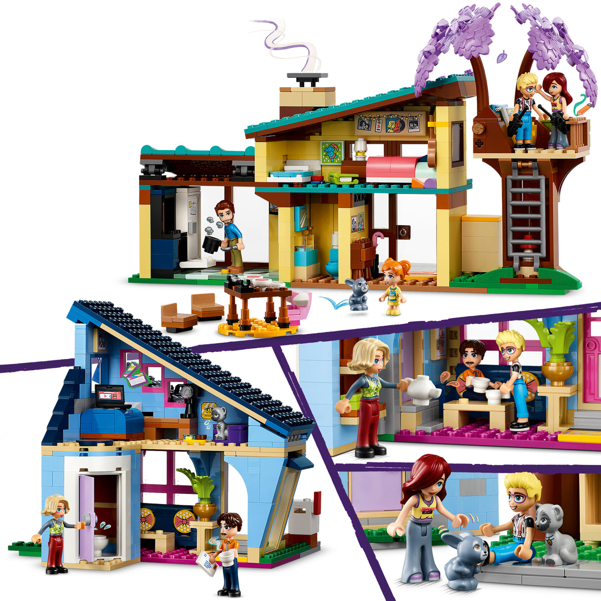 LEGO Friends Olly Ja Paisley peremajad 42620L