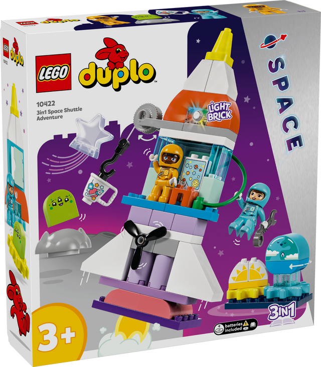 LEGO DUPLO Kolm-ühes kosmosesüstiku seiklus 10422L