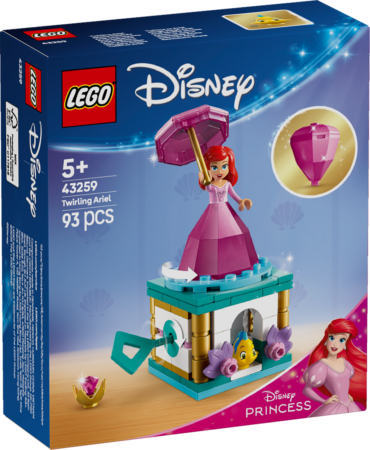 LEGO Disney Princess Keerutav Ariel 43259L