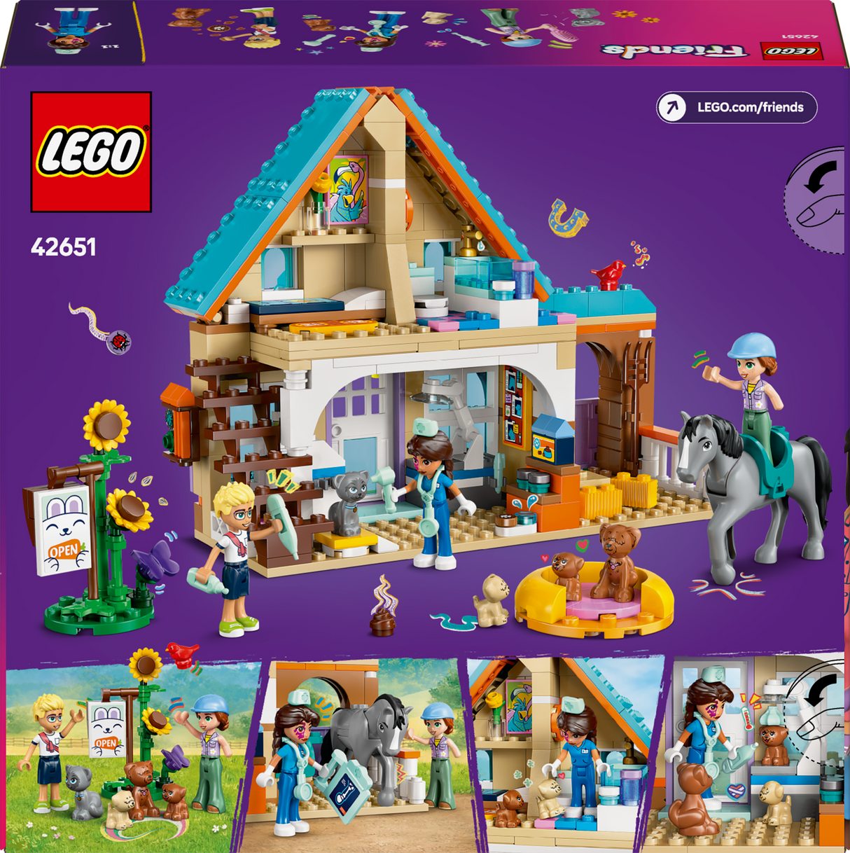 LEGO Friends Hobuse- ja lemmikloomakliinik 42651L