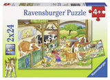 Ravensburger pusle 2x24 tk Päev farmis 091959V