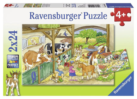 Ravensburger pusle 2x24 tk Päev farmis 091959V