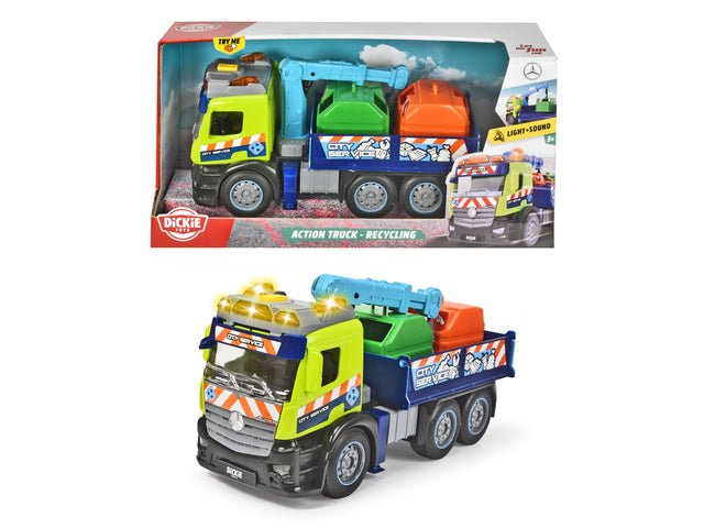 Dickie Toys kraanaga prügiauto 203745015B