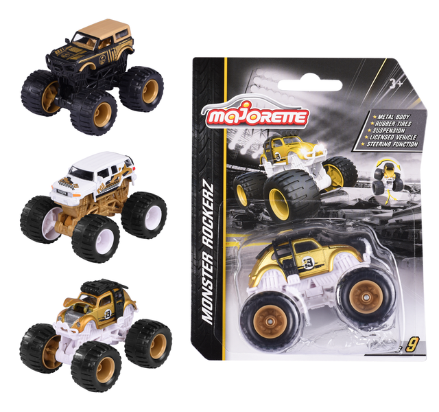 Majorette monsterauto Rockerz kuldne 3 erinevat 212054033B