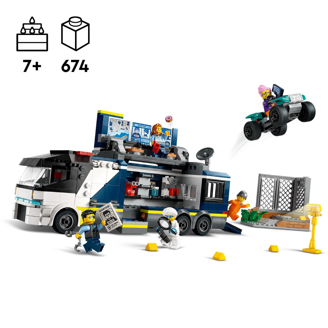 LEGO City Politsei mobiilne kuriteolabori veok 60418L