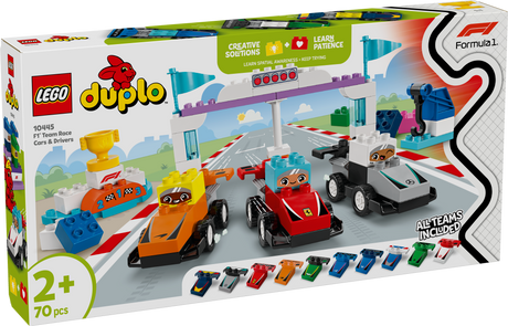 LEGO DUPLO F1 meeskonna võidusõiduautod ja sõitjad 10445L