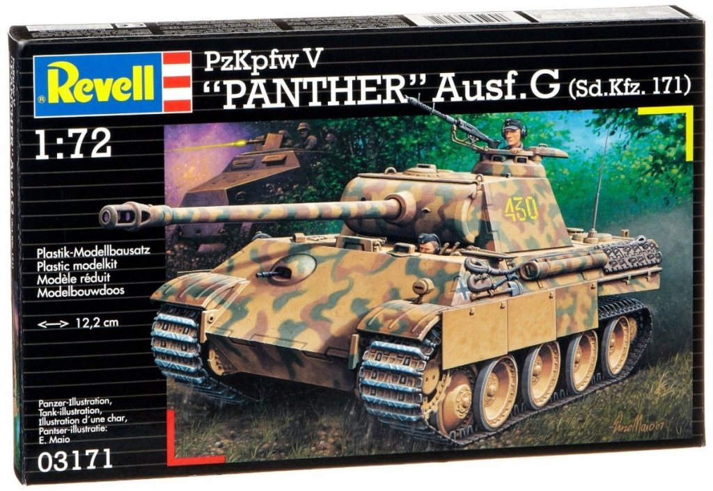 Revell liimitav mudel tank PzKpfw. V Ausf. G `Panther`  1:72 03171R