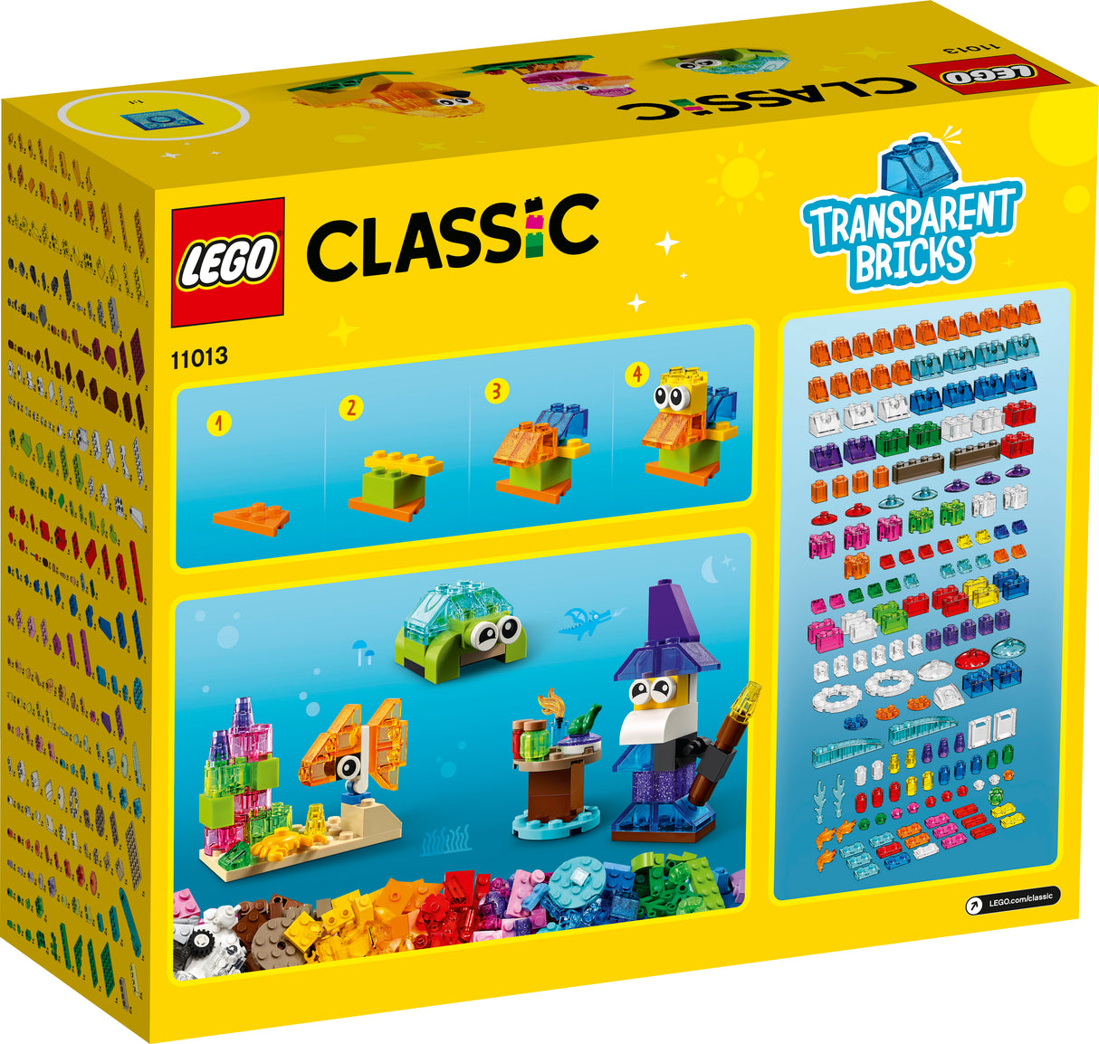 LEGO Classic Läbipaistvad loovmänguklotsid 11013L