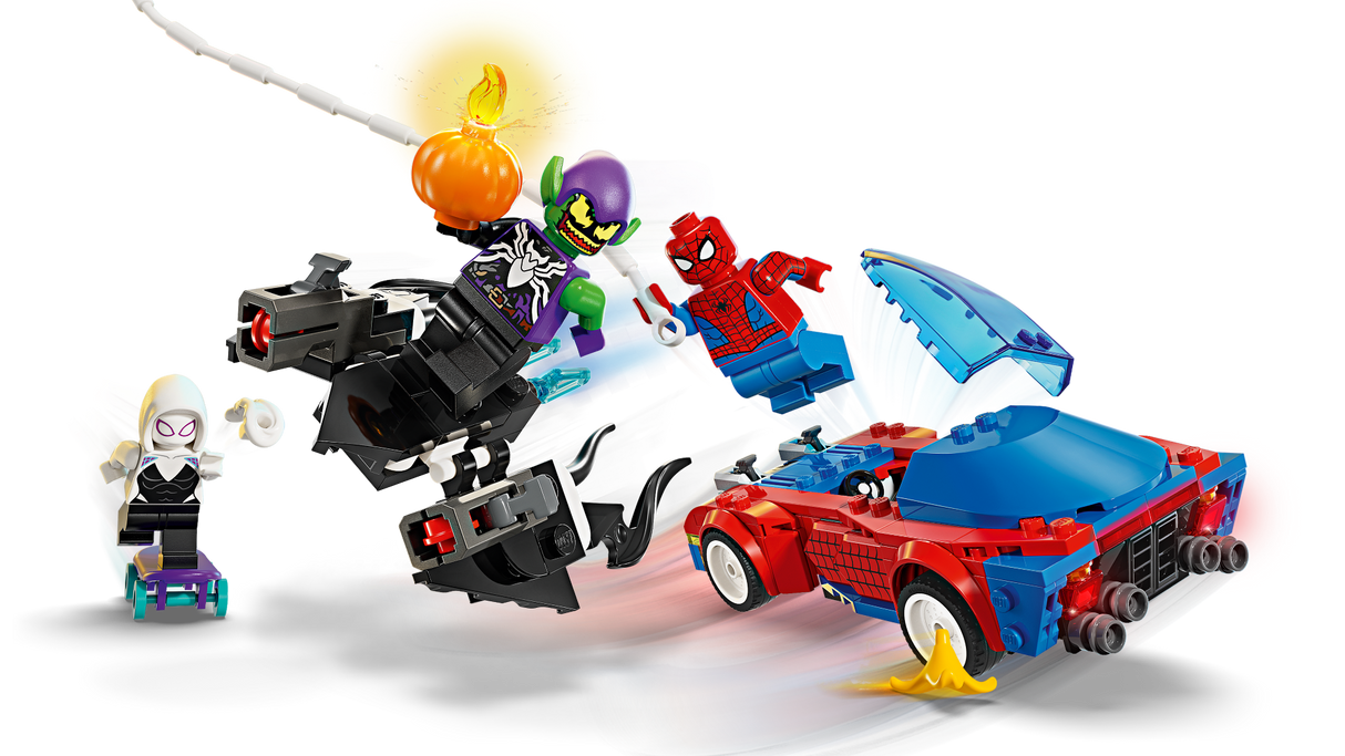 LEGO Super Heroes Spider-Mani võidusõiduauto ja Venom Green Goblin 76279L