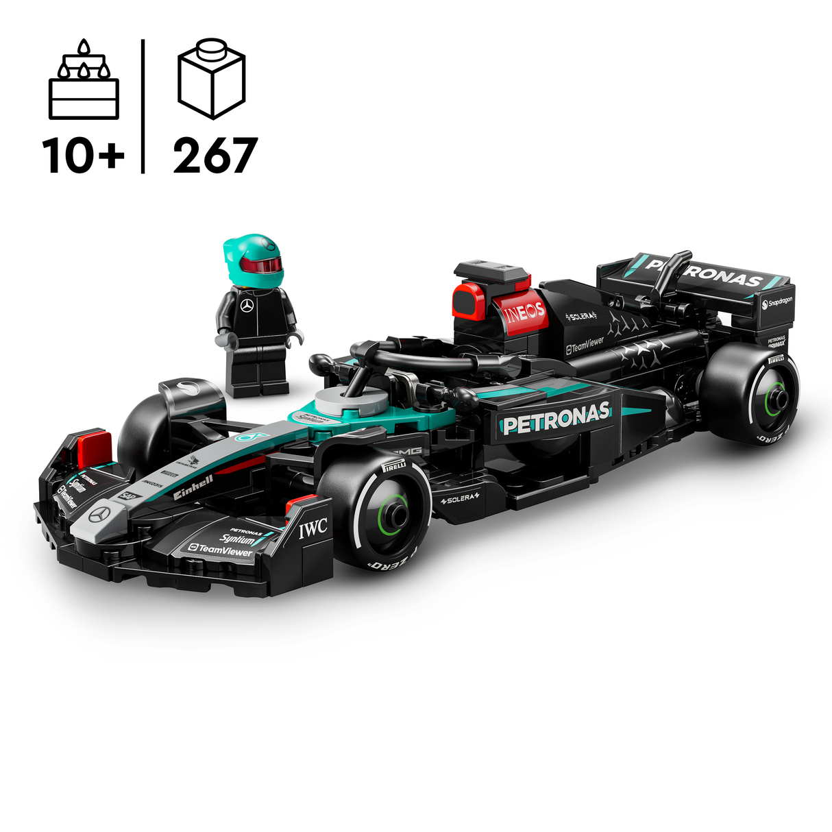 LEGO Speed Champions Mercedes AMG F1 W15 võidusõiduauto 77244L