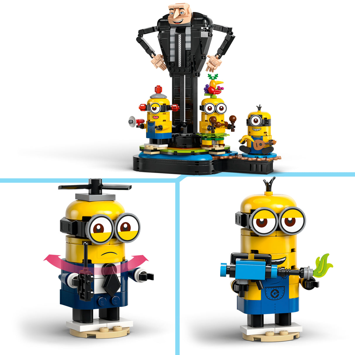 LEGO Minions Klotsidest kokkupandav Gru ja Käsilased 75582L