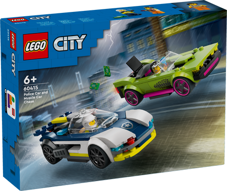 LEGO City Politseiauto ja muskelauto tagaajamine 60415L