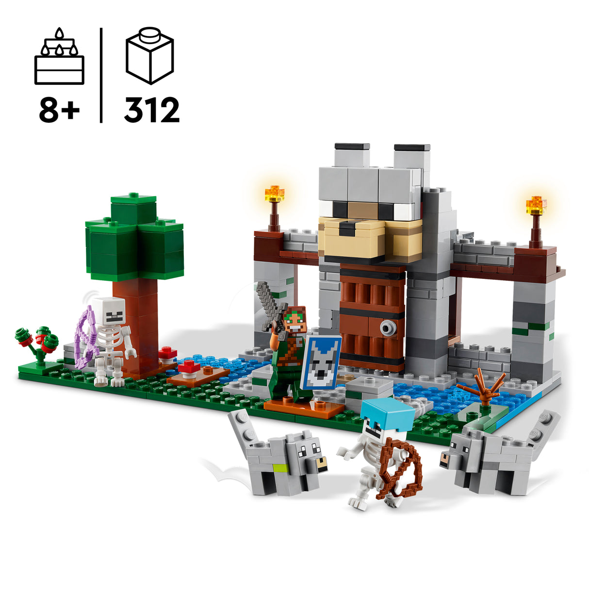 LEGO Minecraft Wolf Stronghold 21261L